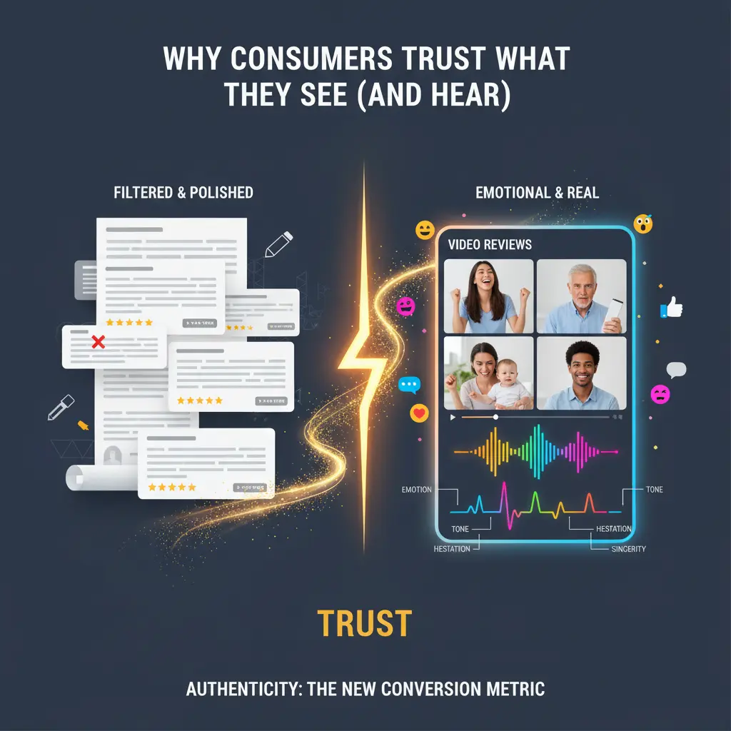 What Your Customers Are Really Saying: The Authenticity Gap Between Written and Video Reviews